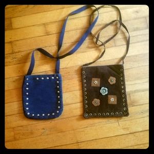 2 small crossbody bags